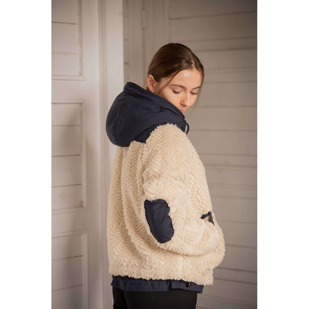 Pénélope Zip-Hoodie Léontine Ecru