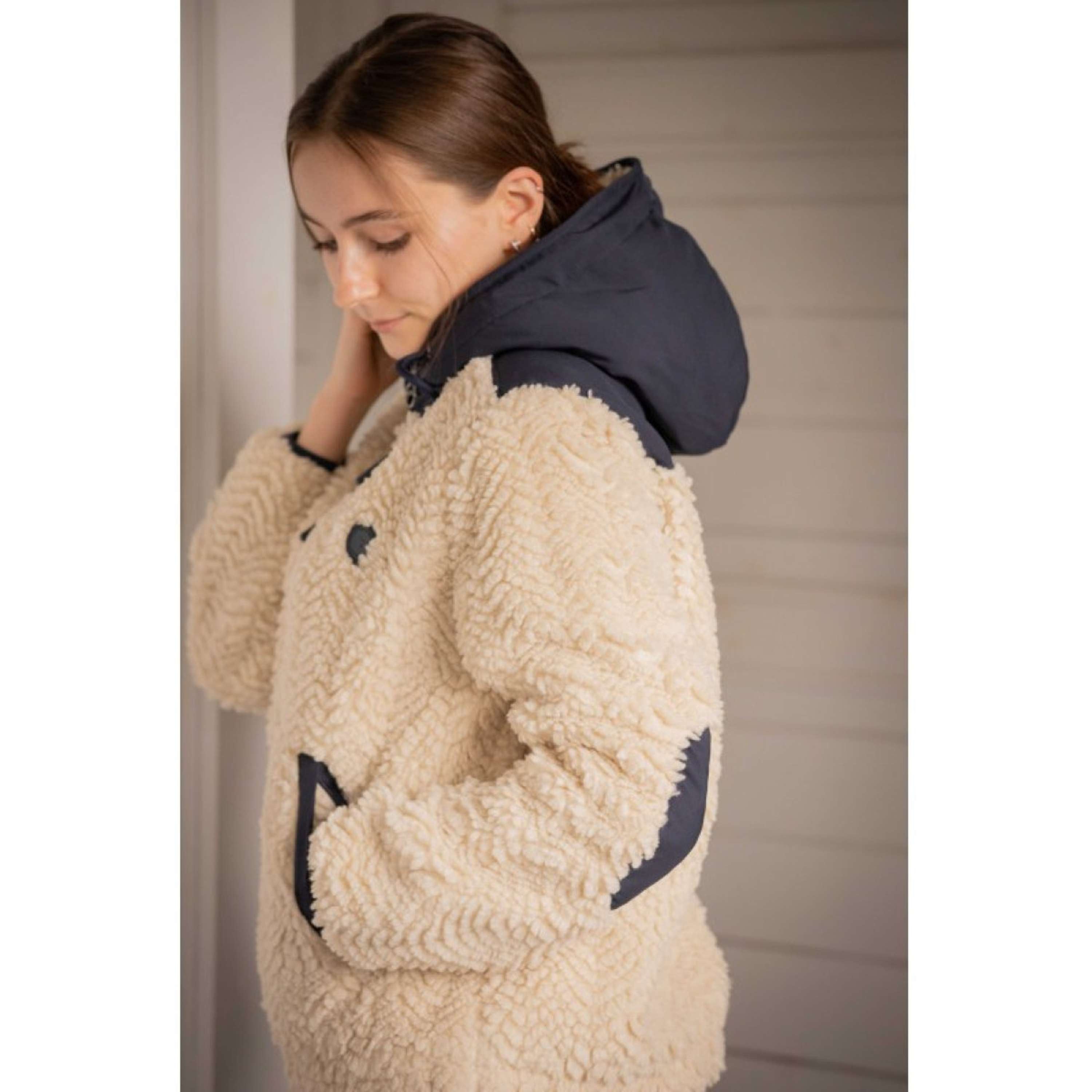 Pénélope Zip-Hoodie Léontine Ecru