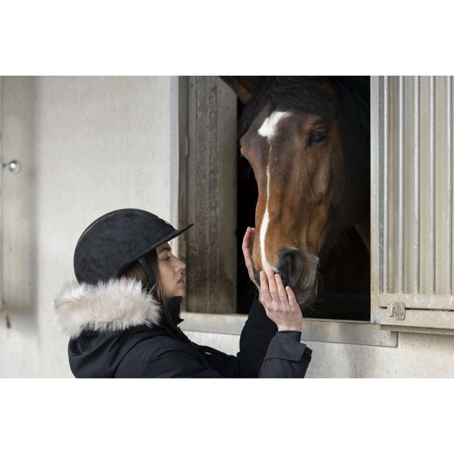 EQUITHÈME Cap Glint Lamé Black/Rose gold