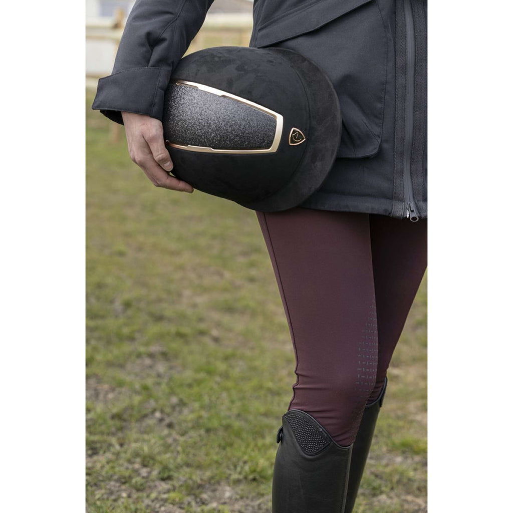 EQUITHÈME Cap Glint Lamé Black/Rose gold