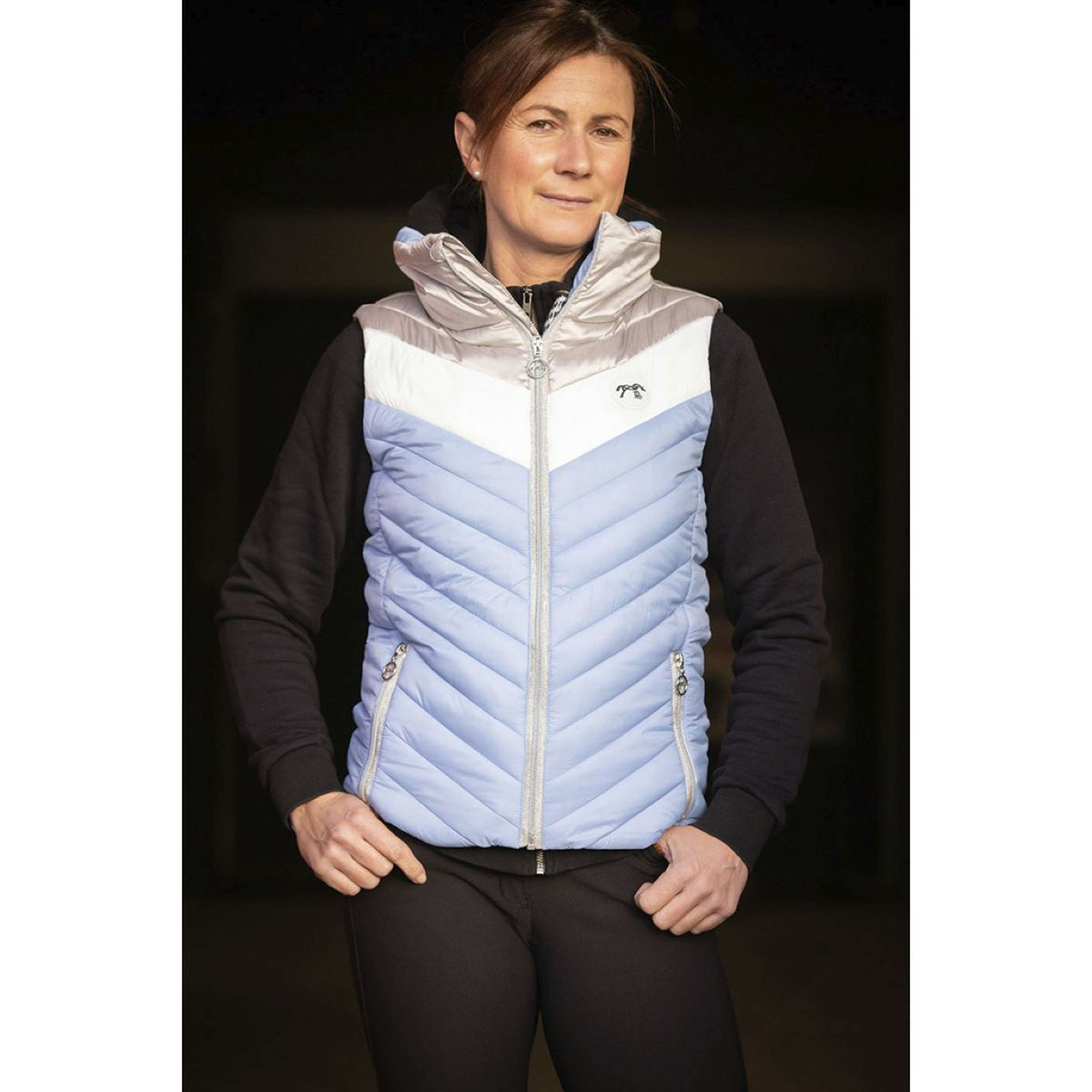 Pénélope Bodywarmer Camelia Ice blue