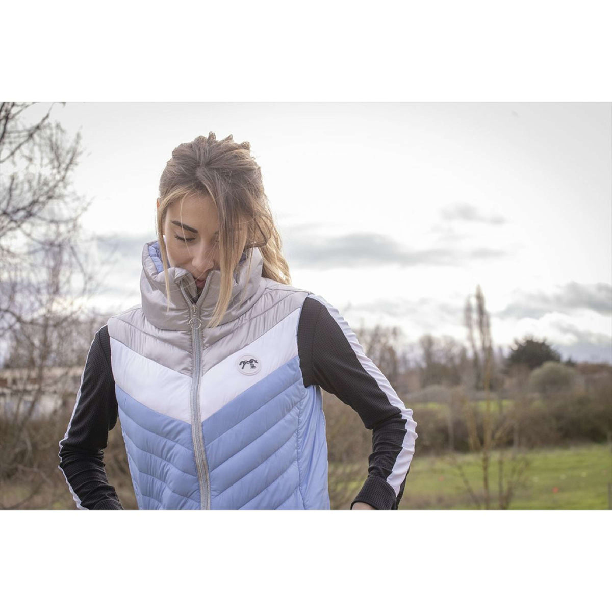 Pénélope Bodywarmer Camelia Ice blue