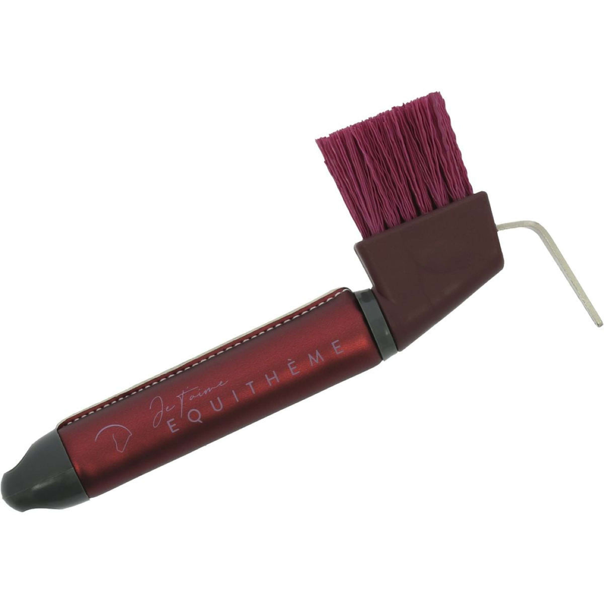 EQUITHÈME Hoof Pick Je T'aime Burgundy