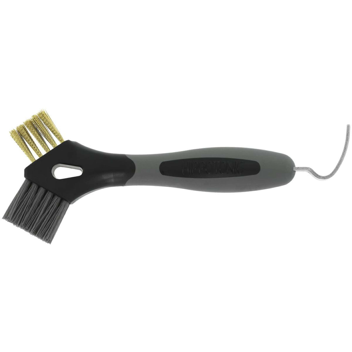 Hippotonic Hoof Pick 3-in-1 Metal Brush Black