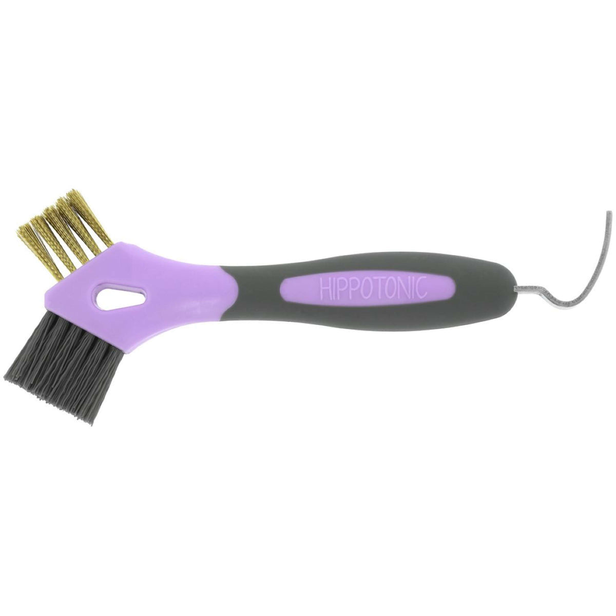 Hippotonic Hoof Pick 3-in-1 Metal Brush Purple