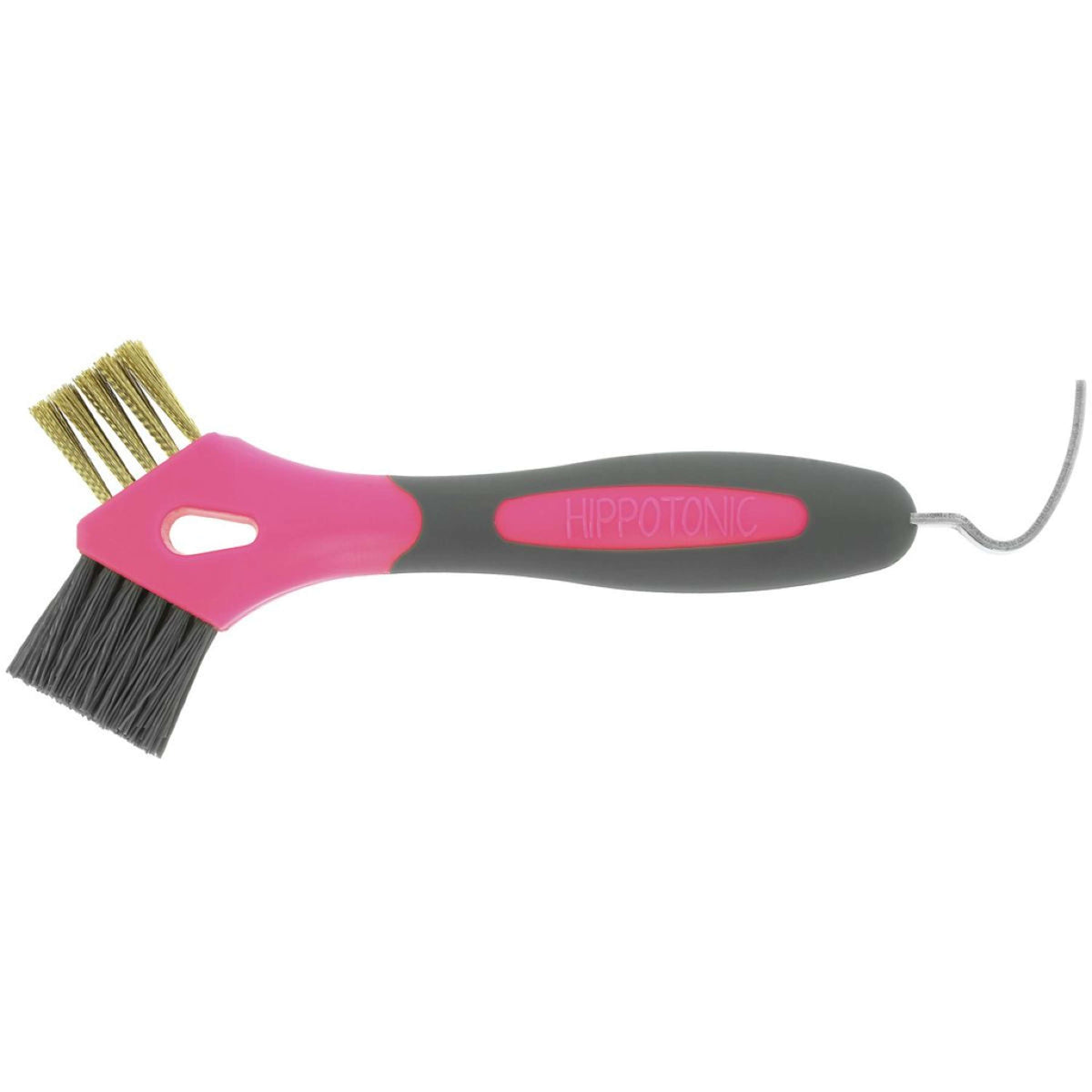 Hippotonic Hoof Pick 3-in-1 Metal Brush Pink