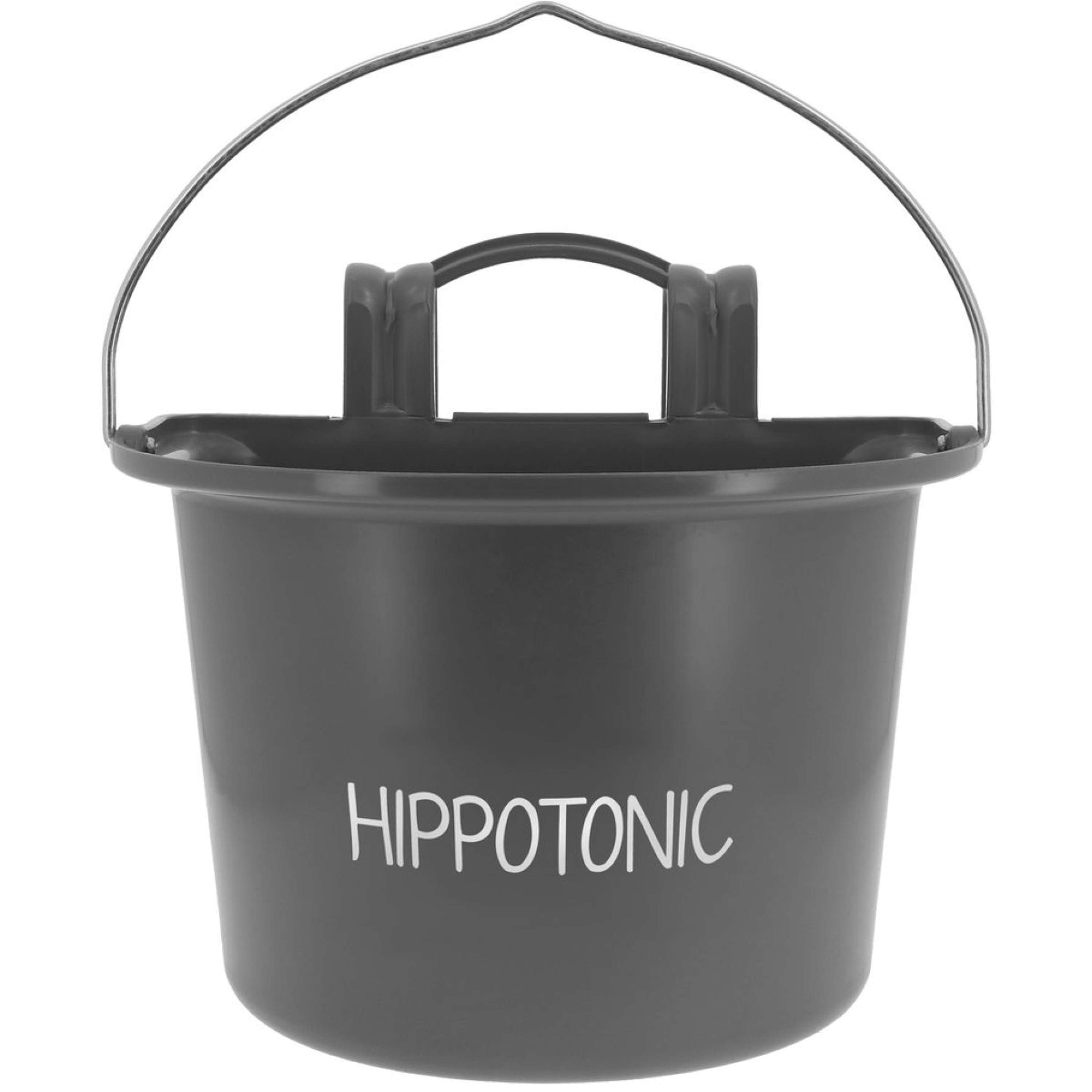 Hippotonic Food Bowl with a Handle DarkGrey