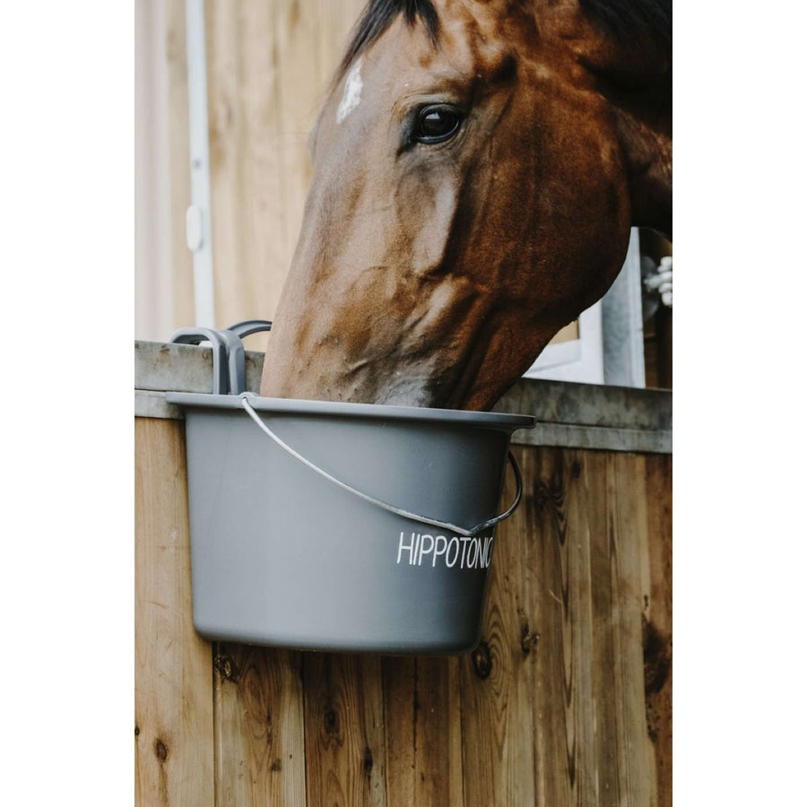 Hippotonic Food Bowl with a Handle Darkgrey