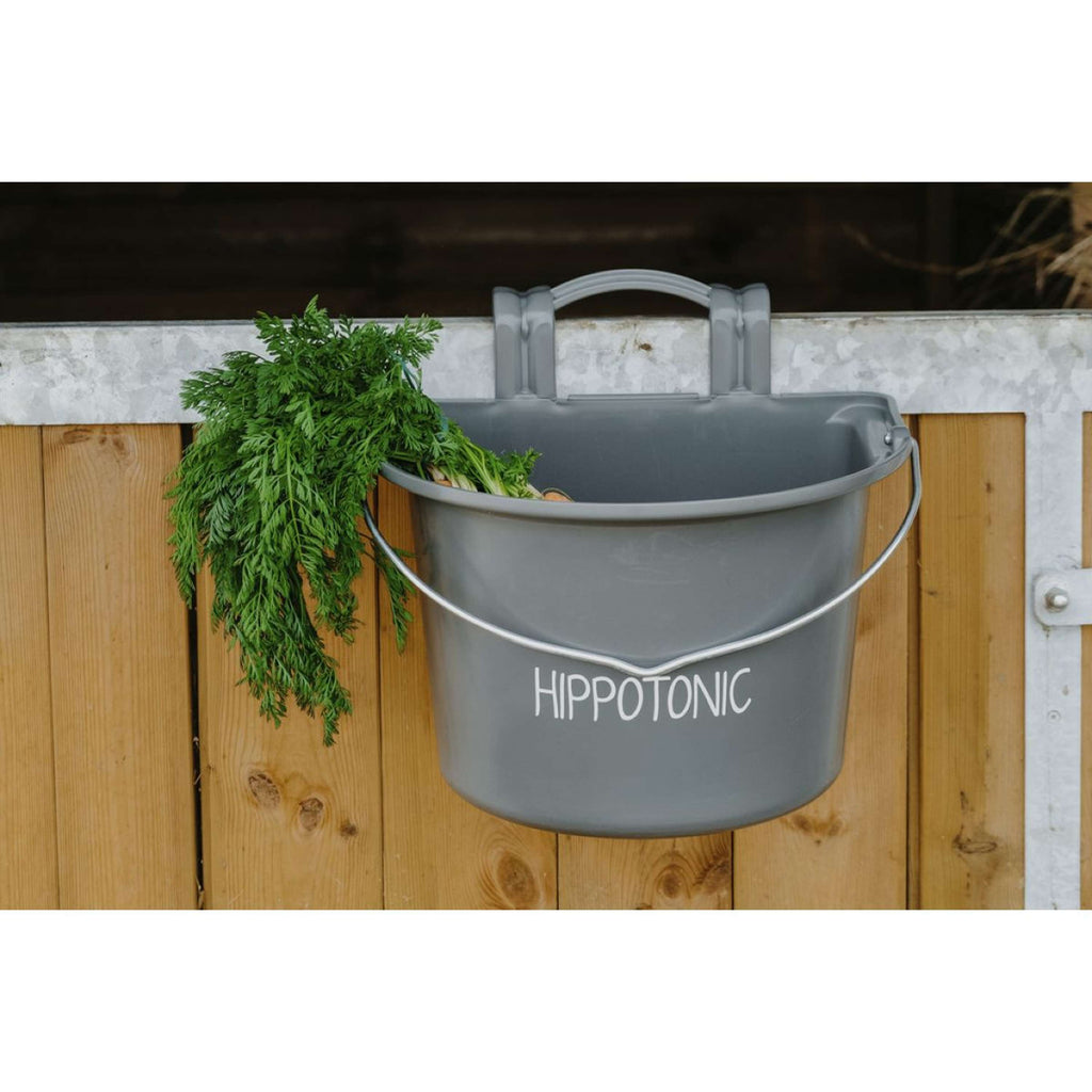 Hippotonic Food Bowl with a Handle Darkgrey