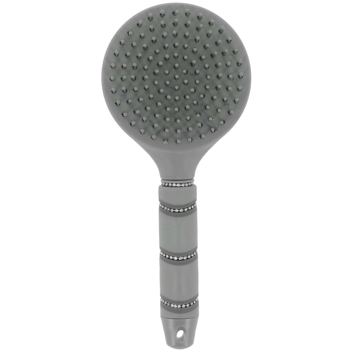 EQUITHÈME Tail and Mane Brush Je T'aime Strass Grey