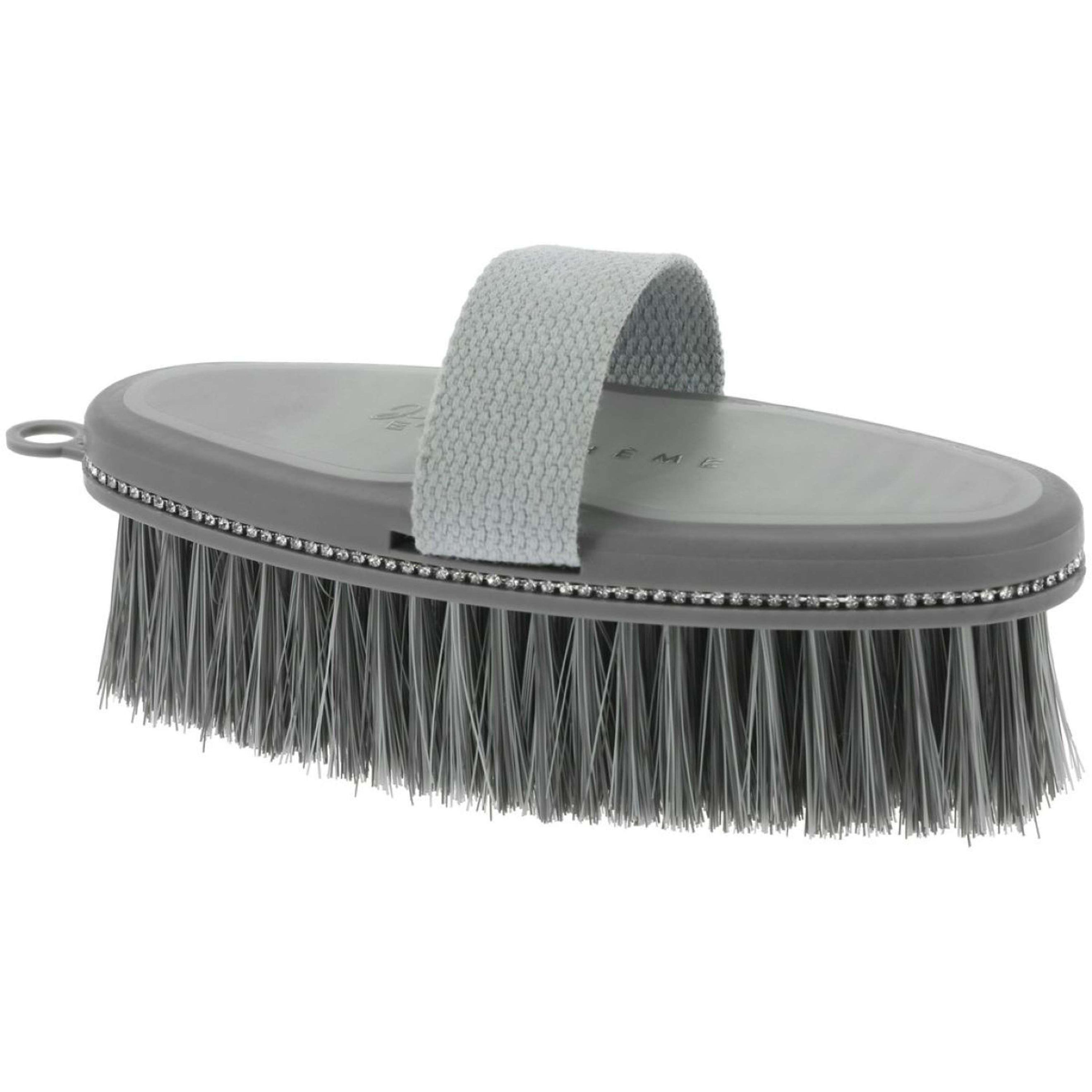 EQUITHÈME Hard Brush Je T'aime Strass Grey