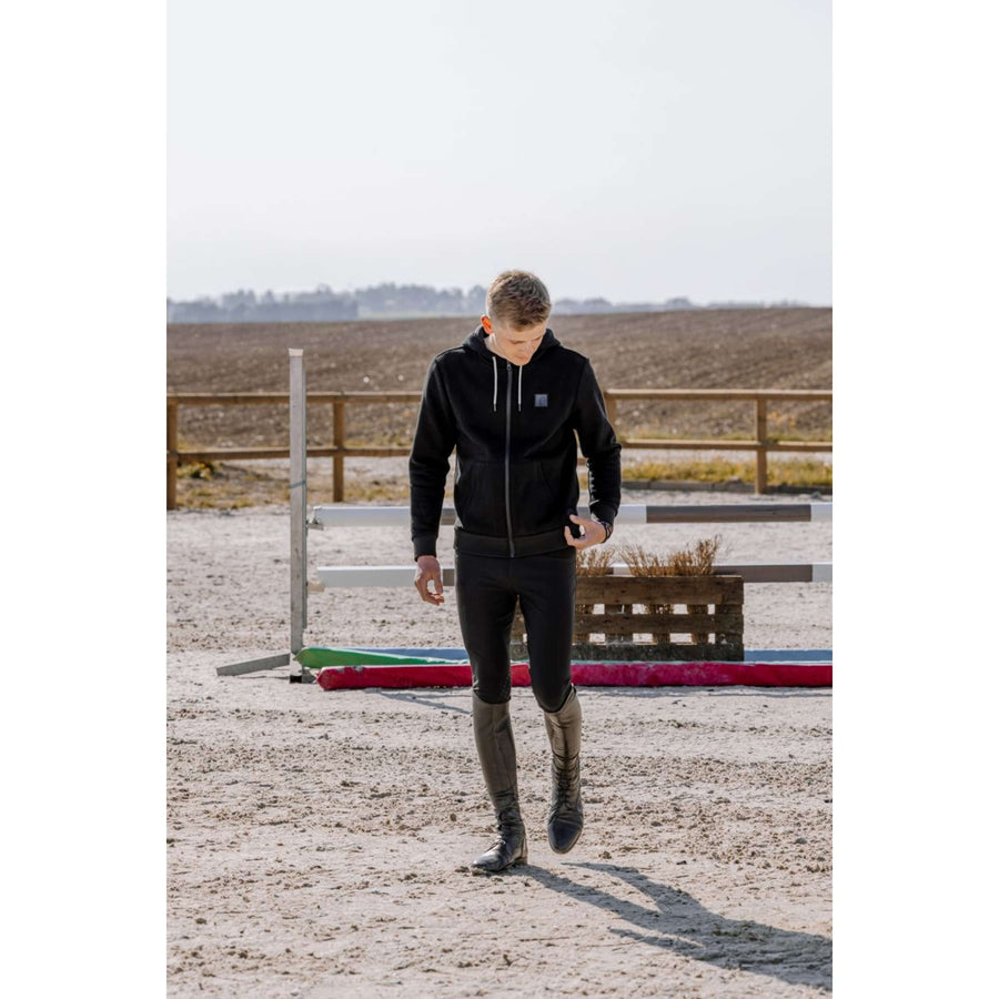 EQUITHÈME Zip-Hoodie Heated Owen Black
