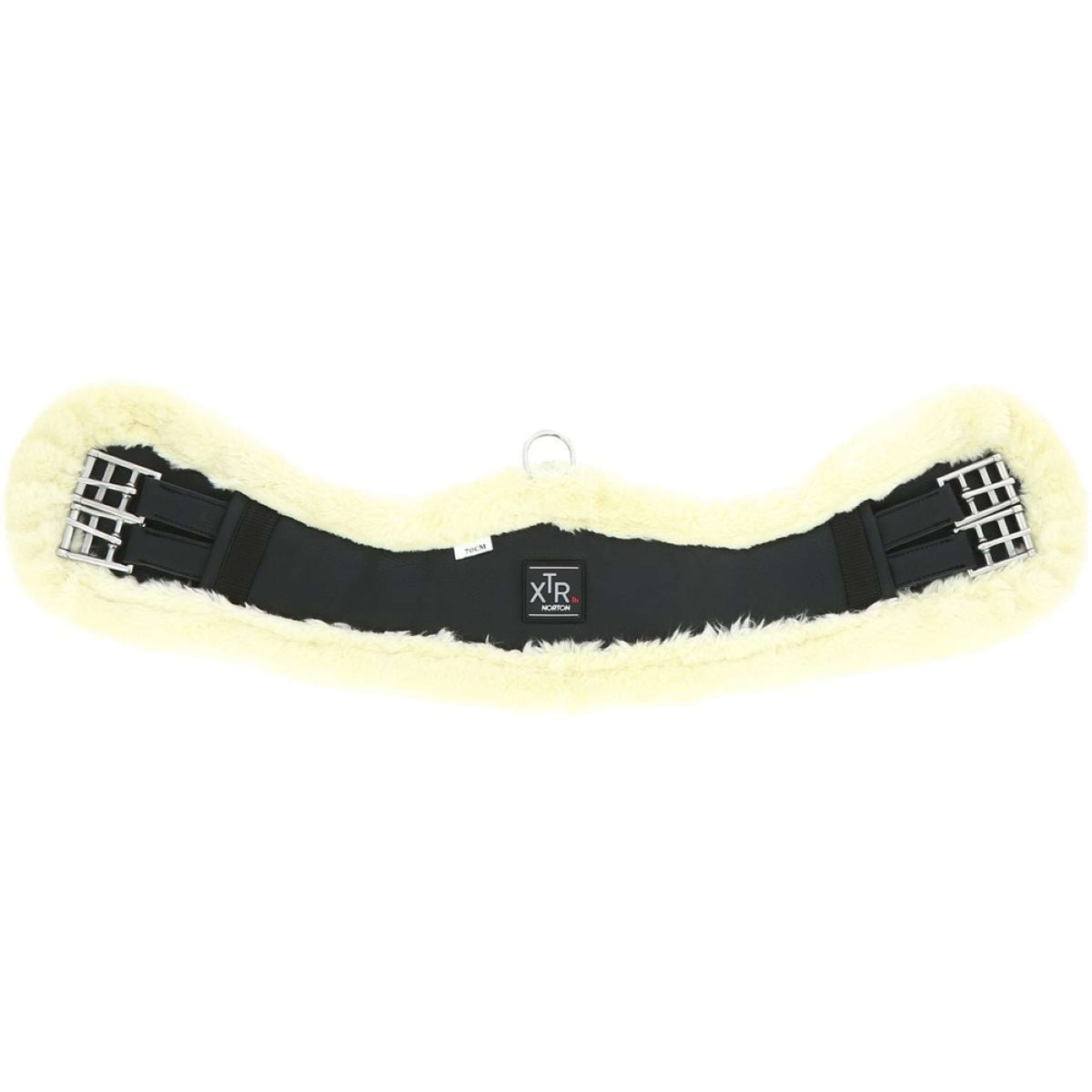 Norton Dressage Girth XTR Synthetic Sheepskin Black/Ecru