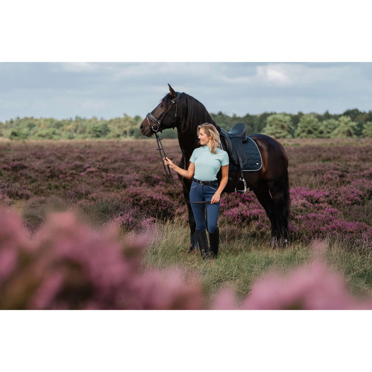 EQPRO Saddlepad Precious Dressage Navy Blue