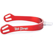 Tech Stirrups Ball-end spurs Verona Long Tips Red