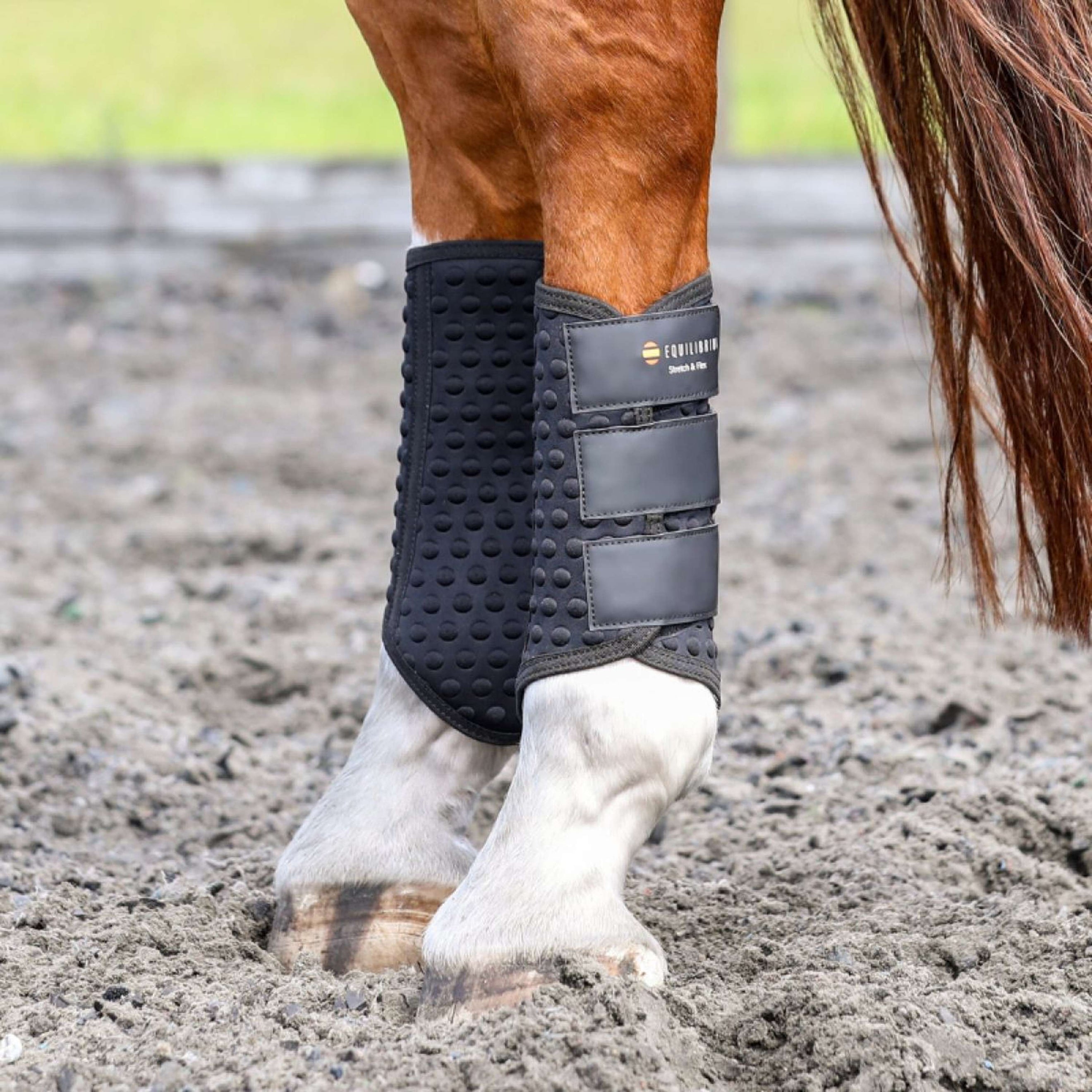 Equilibrium Leg Protectors Stretch & Flex Flatwork Black