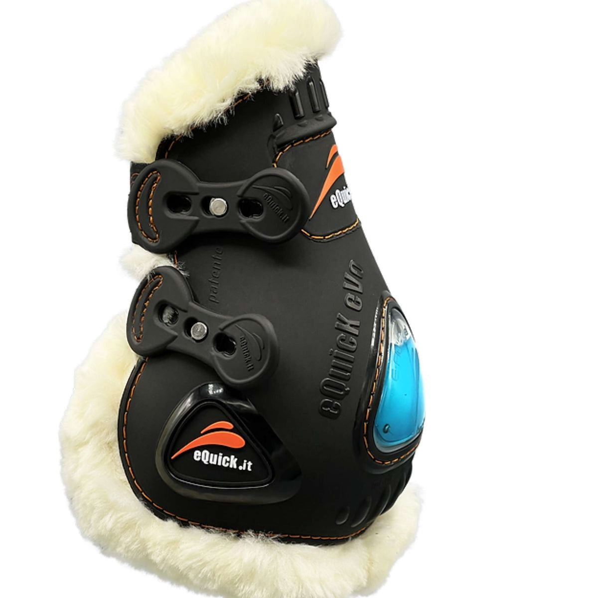 eQuick Fetlock Boots eVo Fluffy Elastic Black