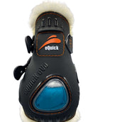 eQuick Fetlock Boots eVo Fluffy Elastic Black