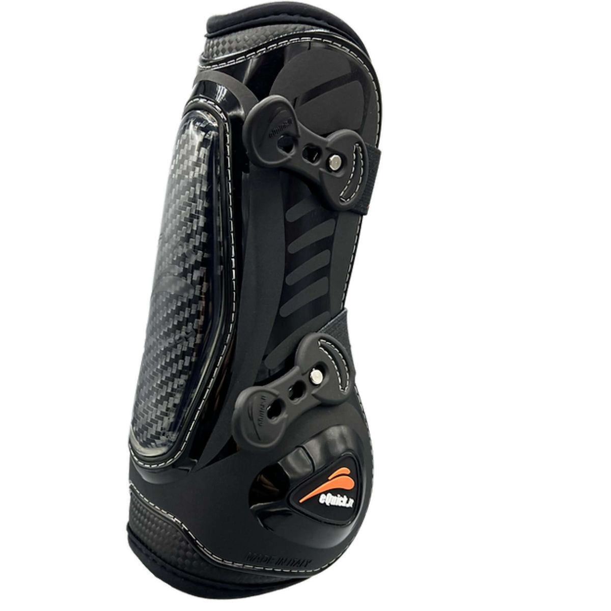 eQuick Tendon Boots Carbon Shock Black