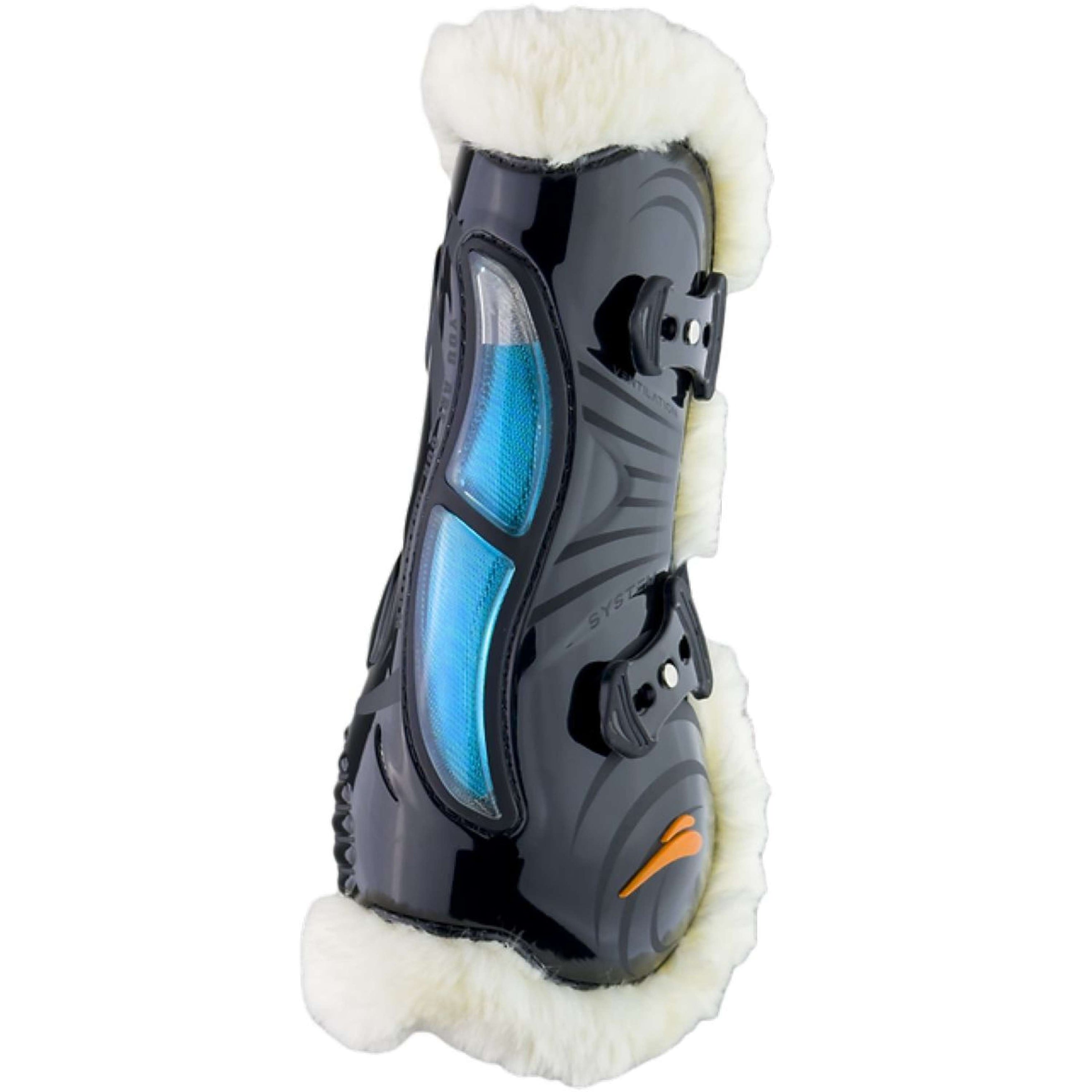 eQuick Tendon Boots eAIRSHOCK Fluffy Black