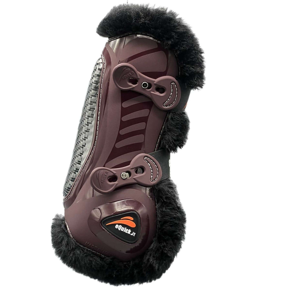 eQuick Tendon Boots Carbon Shock Fluffy Brown