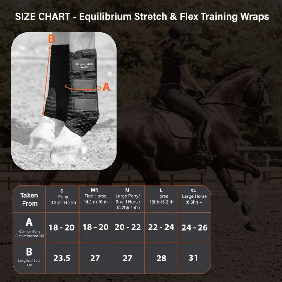 Equilibrium Leg Protectors Stretch & Flex Training Black