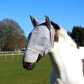 Equilibrium Fly Mask Field Relief Max With Nose Protection Grey/Yellow