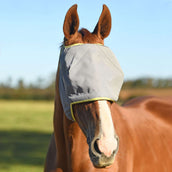 Equilibrium Fly Mask Field Relief Midi without Ears Grey/Yellow