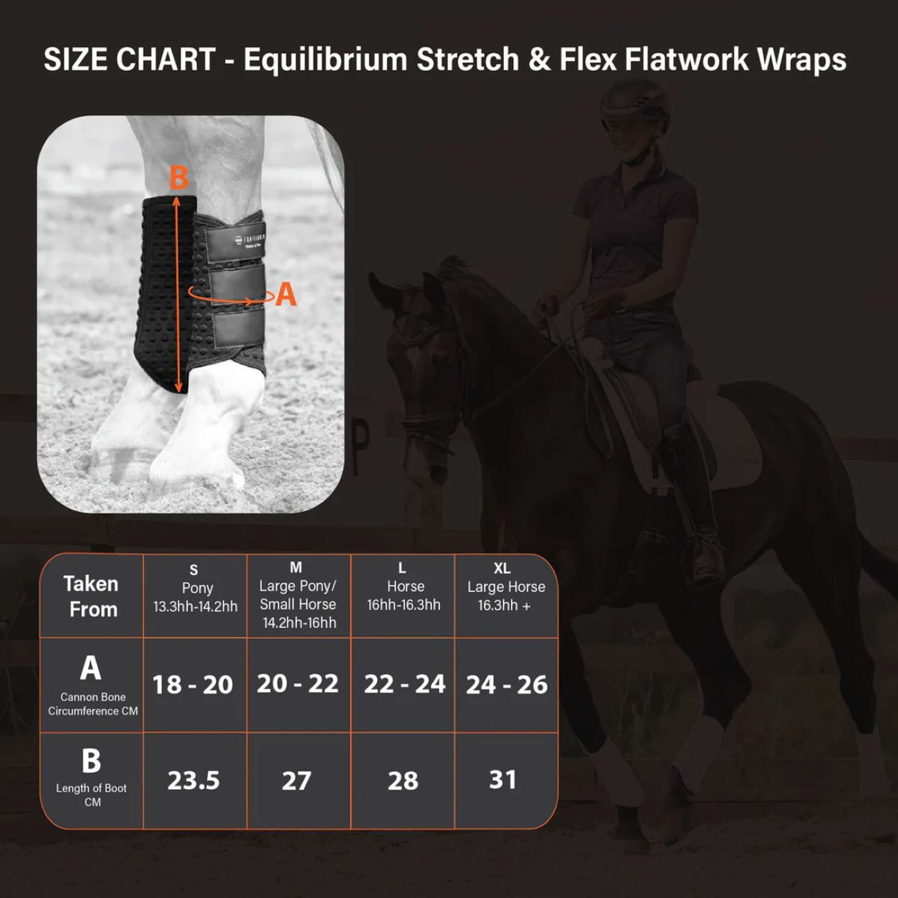 Equilibrium Leg Protectors Stretch & Flex Flatwork Black