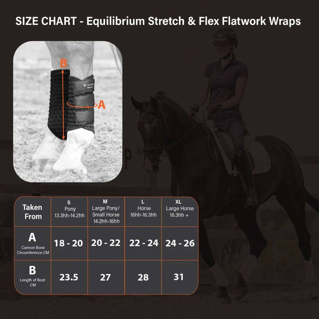 Equilibrium Leg Protectors Stretch & Flex Flatwork Black