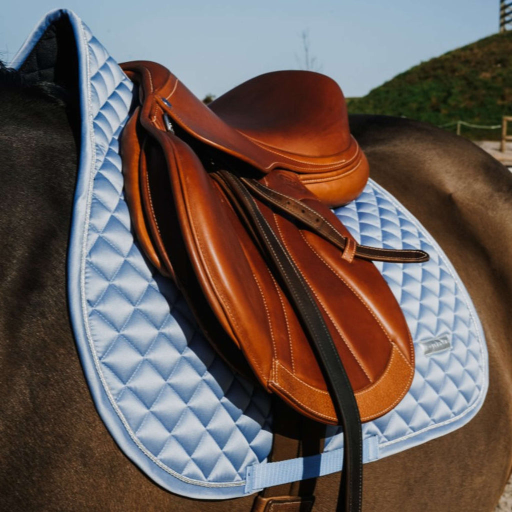 EQUITHÈME Saddlepad Nacre Jumping Blue