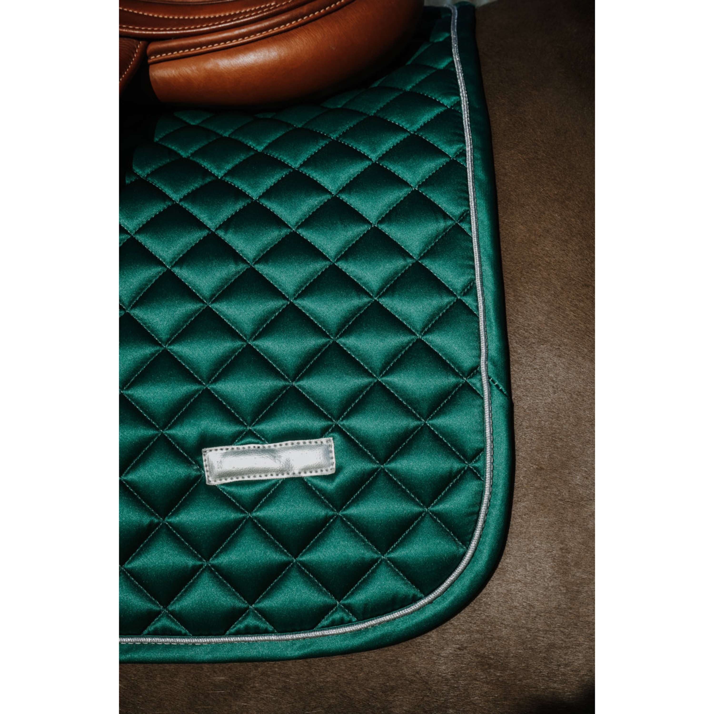 EQUITHÈME Saddlepad Nacre Jumping Dark Green
