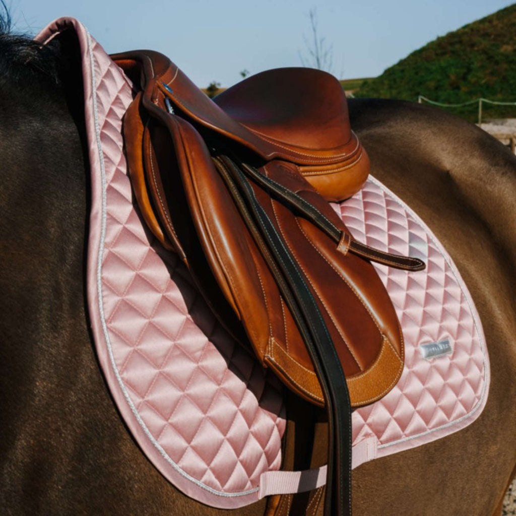 EQUITHÈME Saddlepad Nacre Jumping Pink