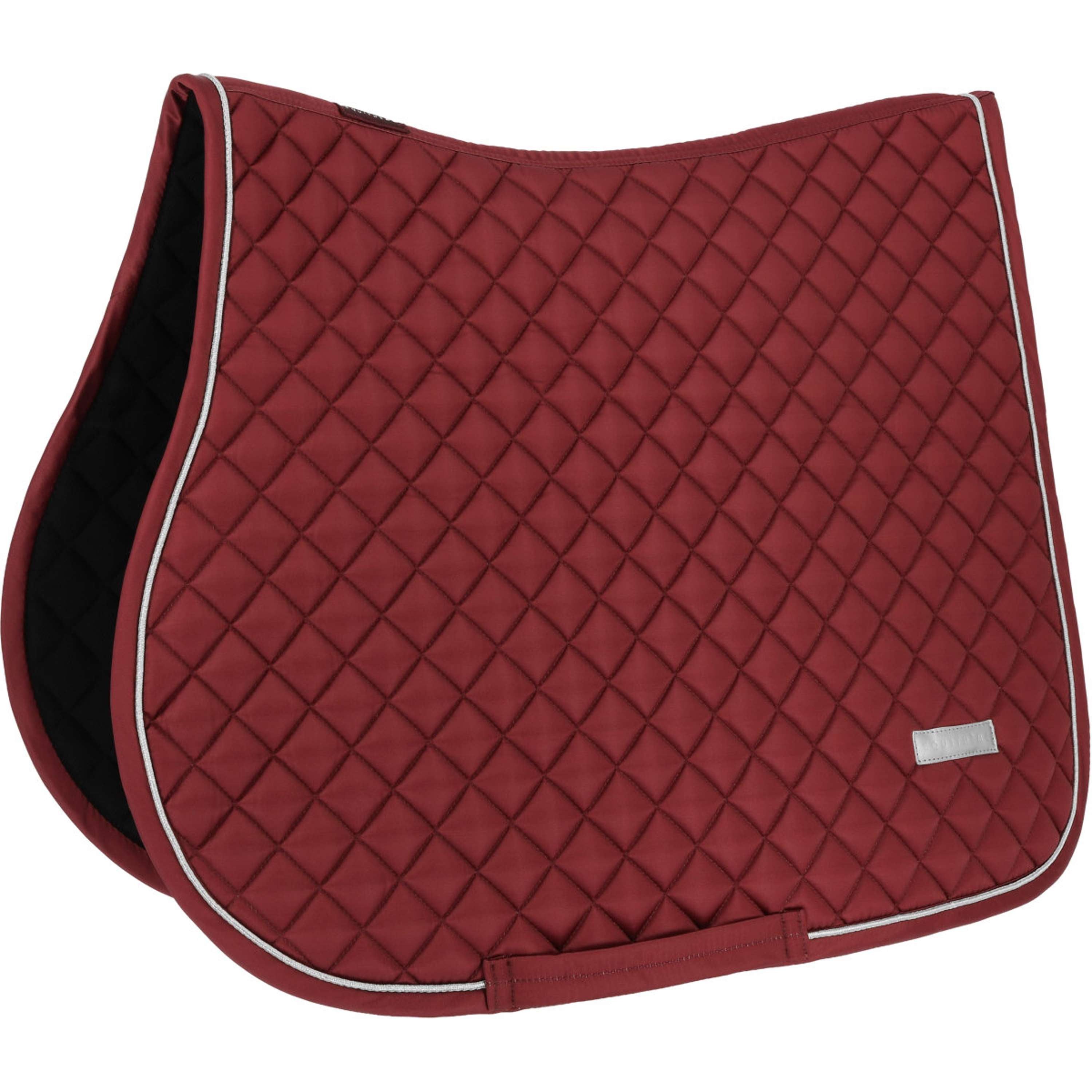 EQUITHÈME Saddlepad Nacre Jumping Bordeaux