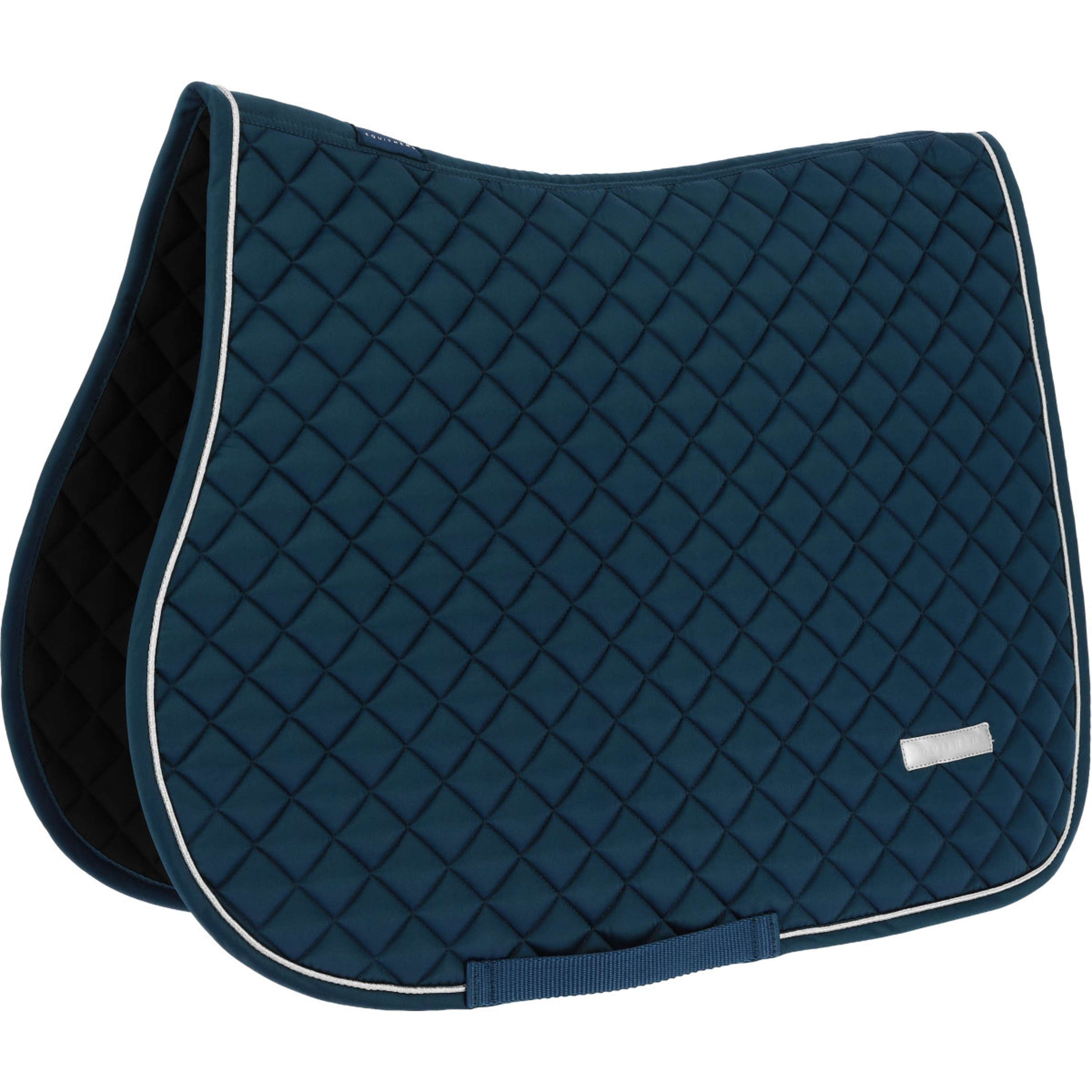 EQUITHÈME Saddlepad Nacre Jumping Steel Blue