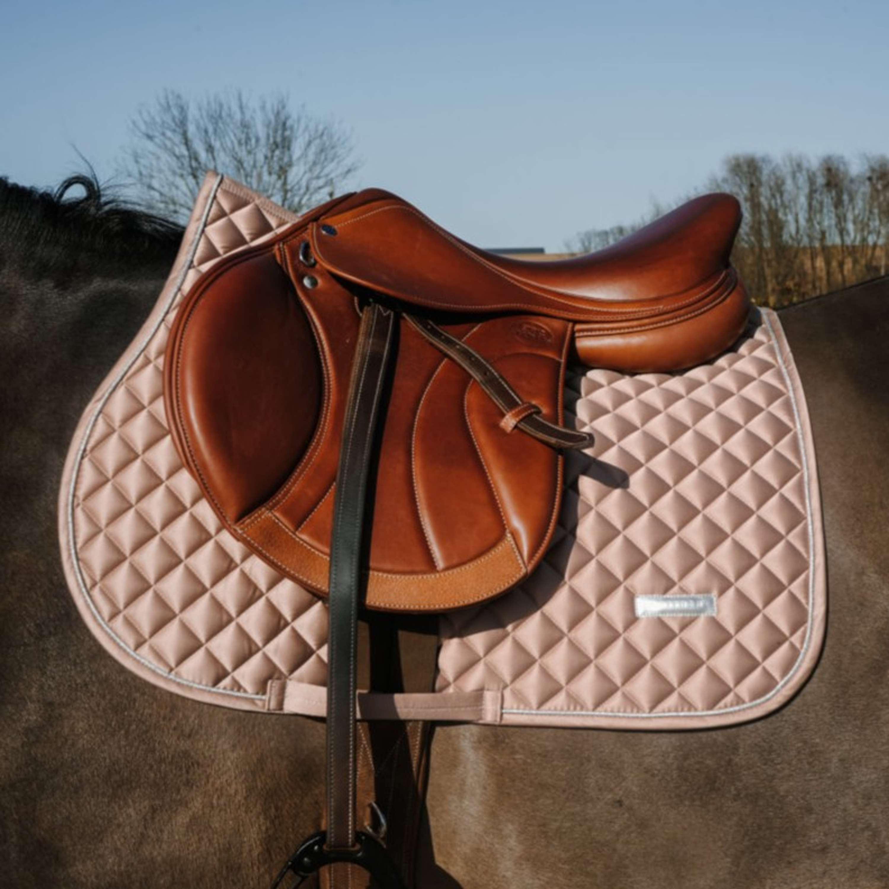 EQUITHÈME Saddlepad Nacre Jumping bronze