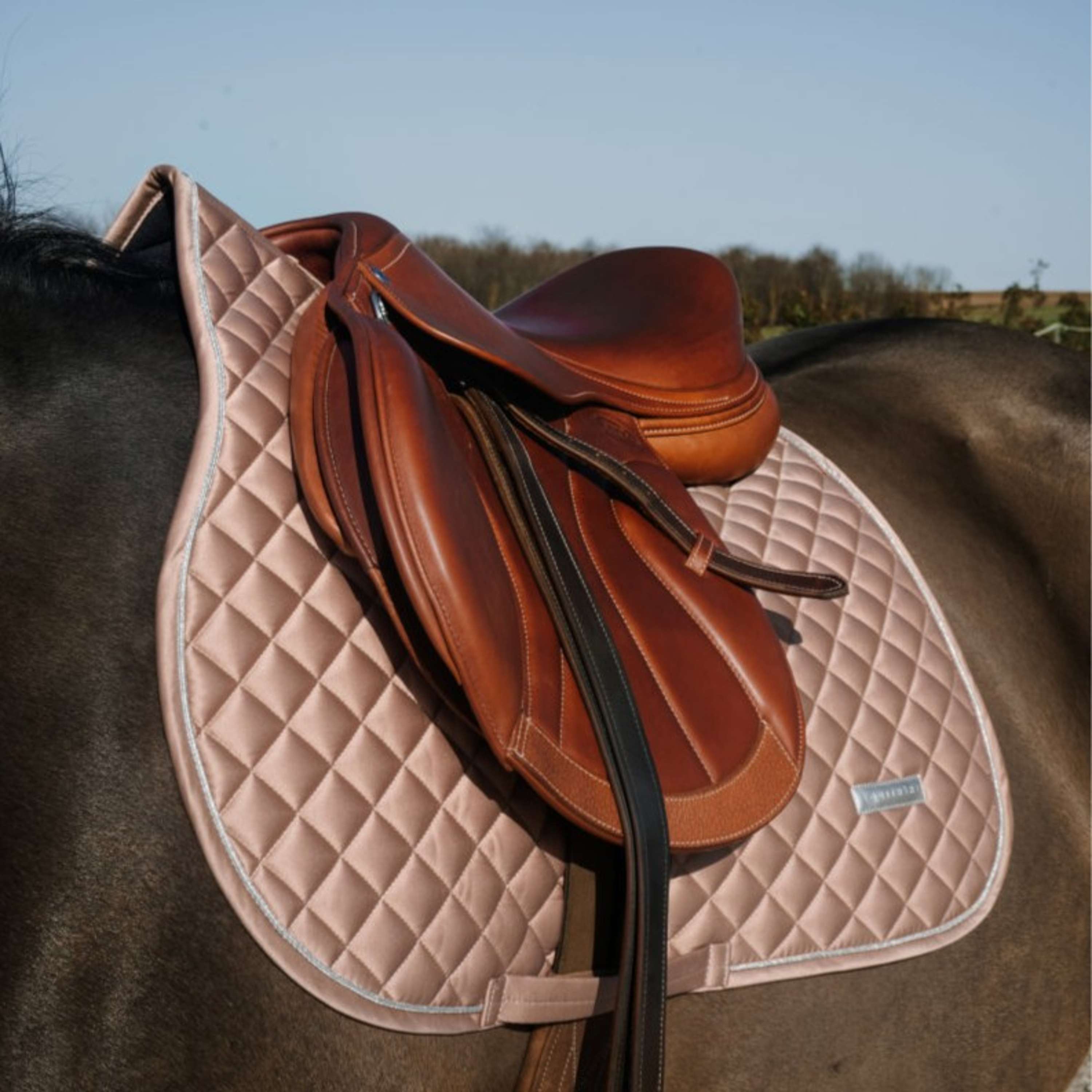 EQUITHÈME Saddlepad Nacre Jumping bronze