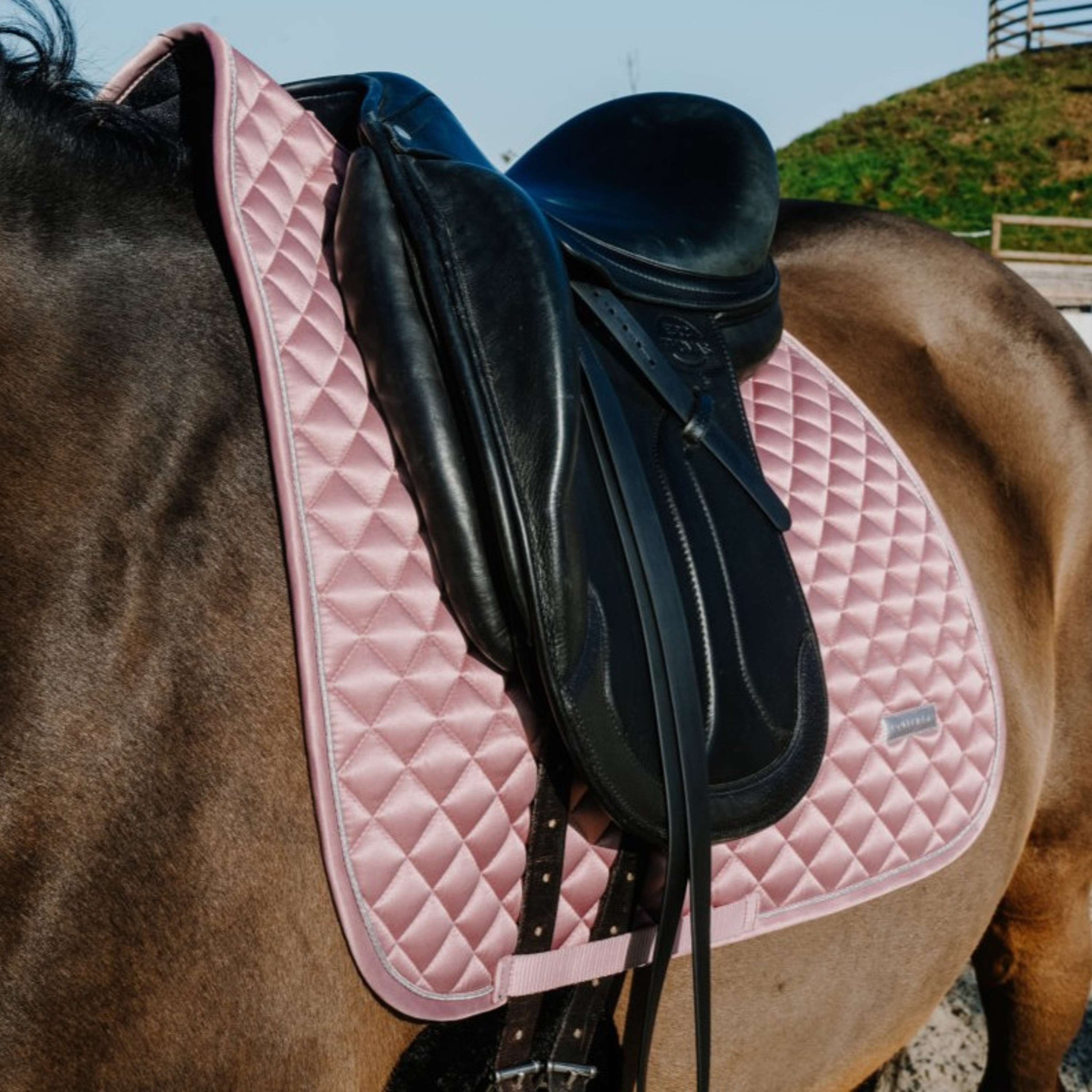 EQUITHÈME Saddlepad Nacre Dressage Pink
