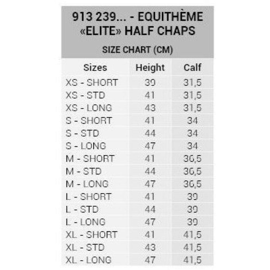 EQUITHÈME Chaps Elite Black