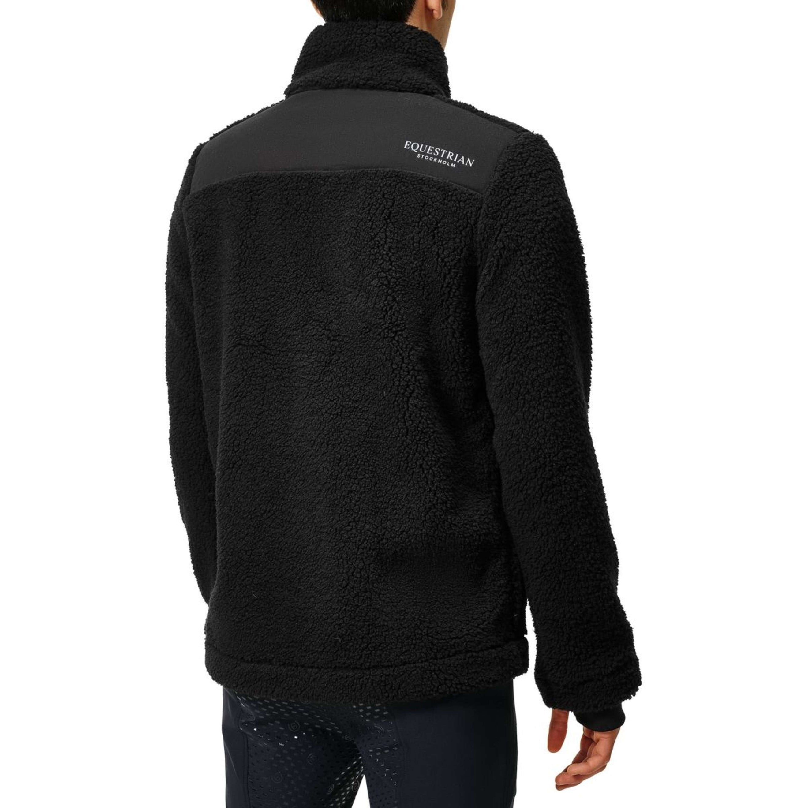 Equestrian Stockholm Jacket Teddy Fleece Men Black Equestrian Stockholm Jacket Teddy Fleece Men Black
