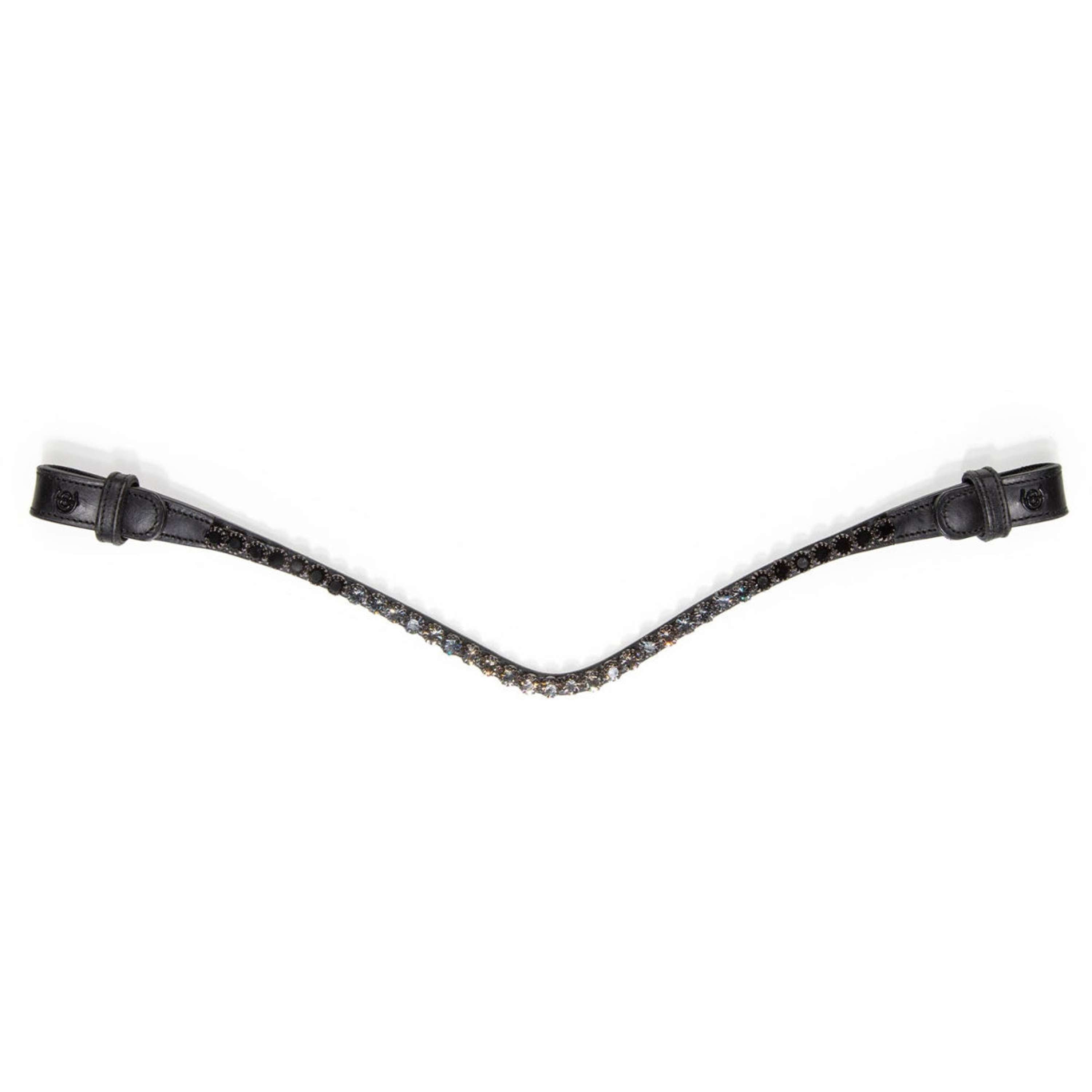 Equestrian Stockholm Browband Faded 8mm Black