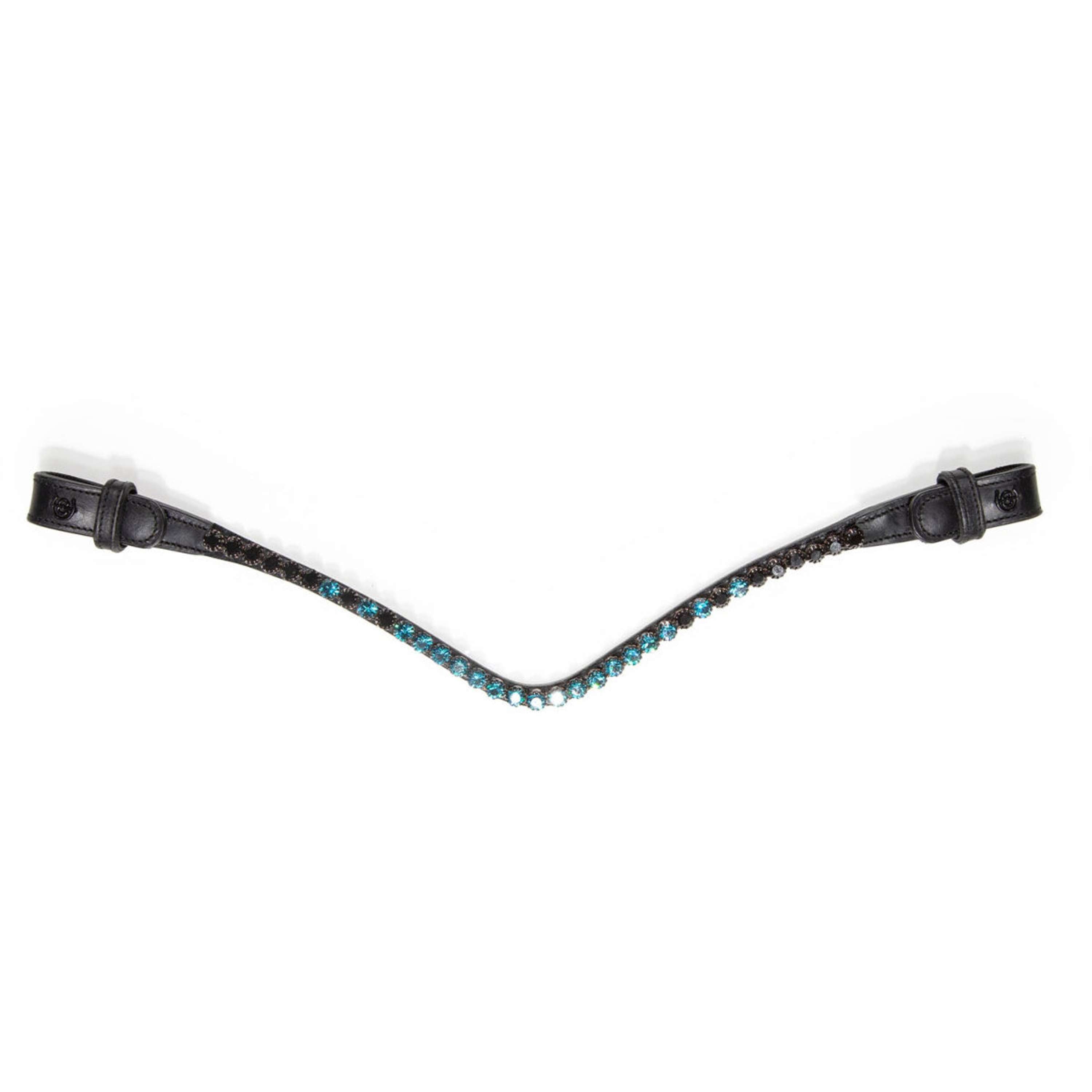 Equestrian Stockholm Browband Faded 8mm Blue Meadow