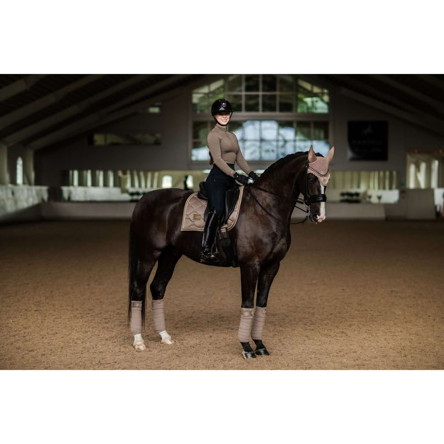 Equestrian Stockholm Ear Bonnet Champagne