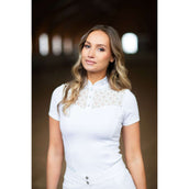 Equestrian Stockholm Competition Shirt Crystal Champion White