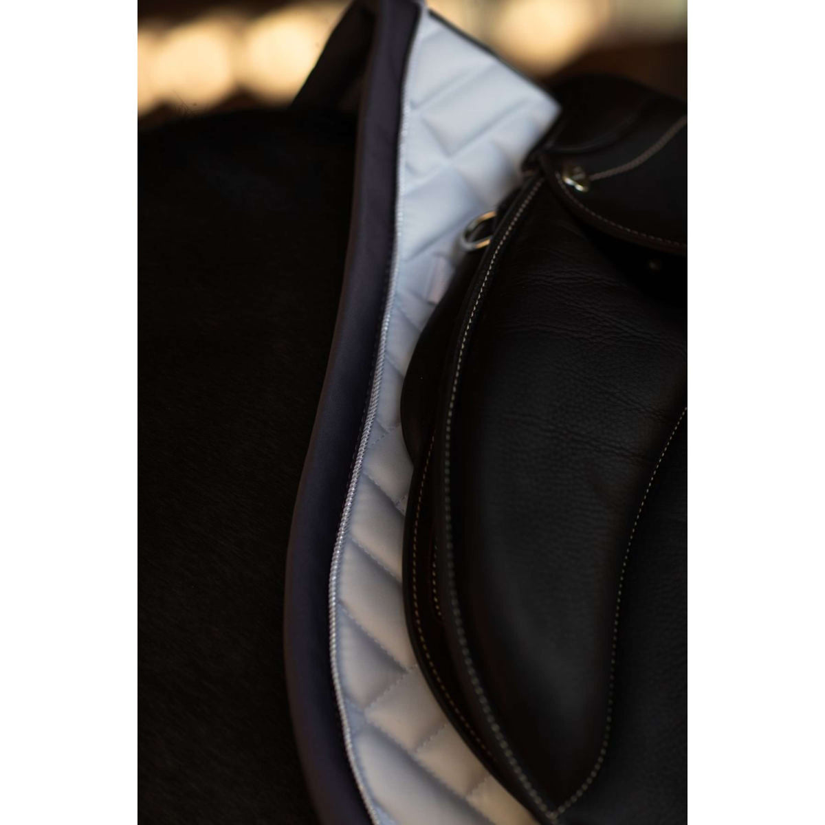 Equestrian Stockholm Saddlepad Modern Jumping White/Dark Violet