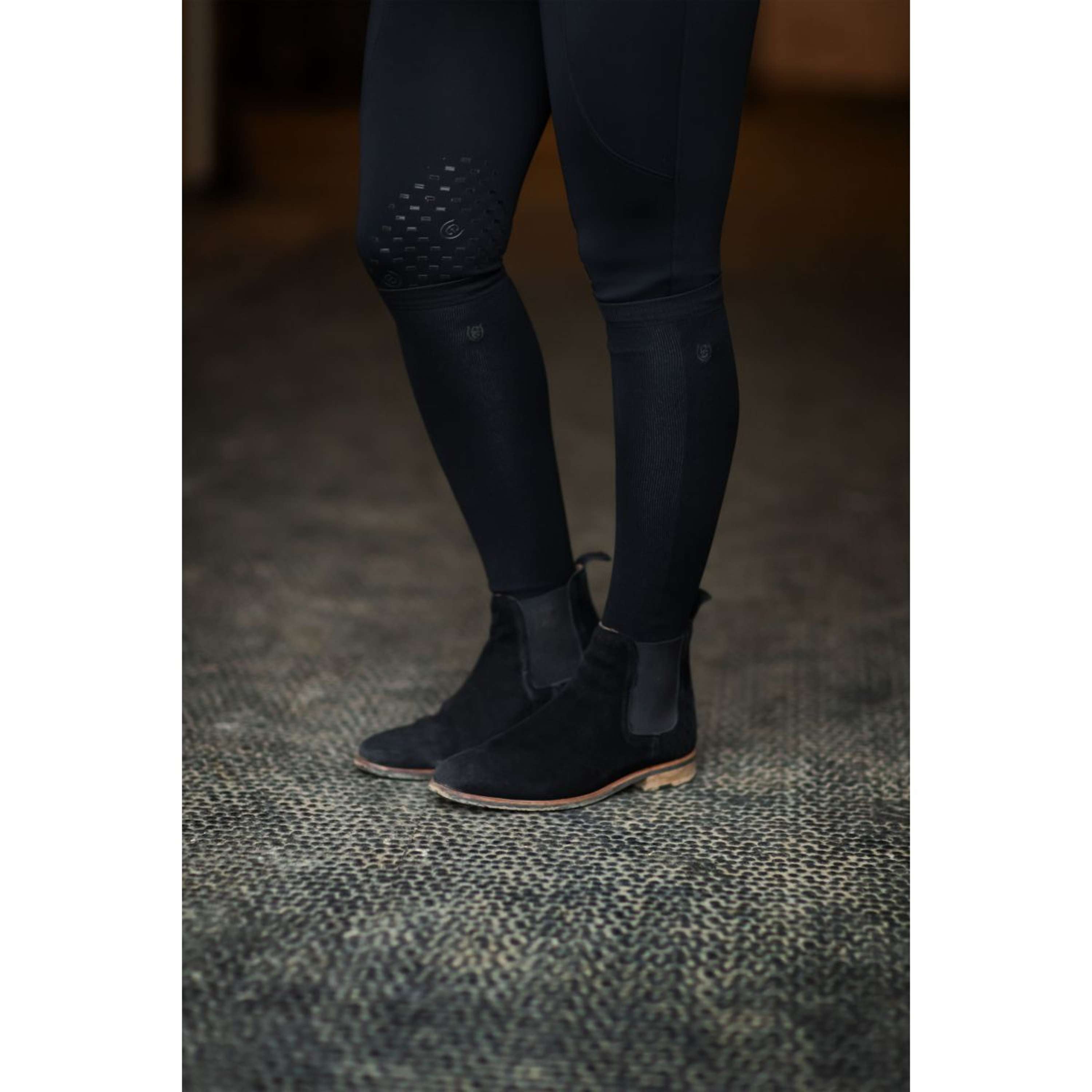 Equestrian Stockholm Riding Socks Bamboo Blend Black