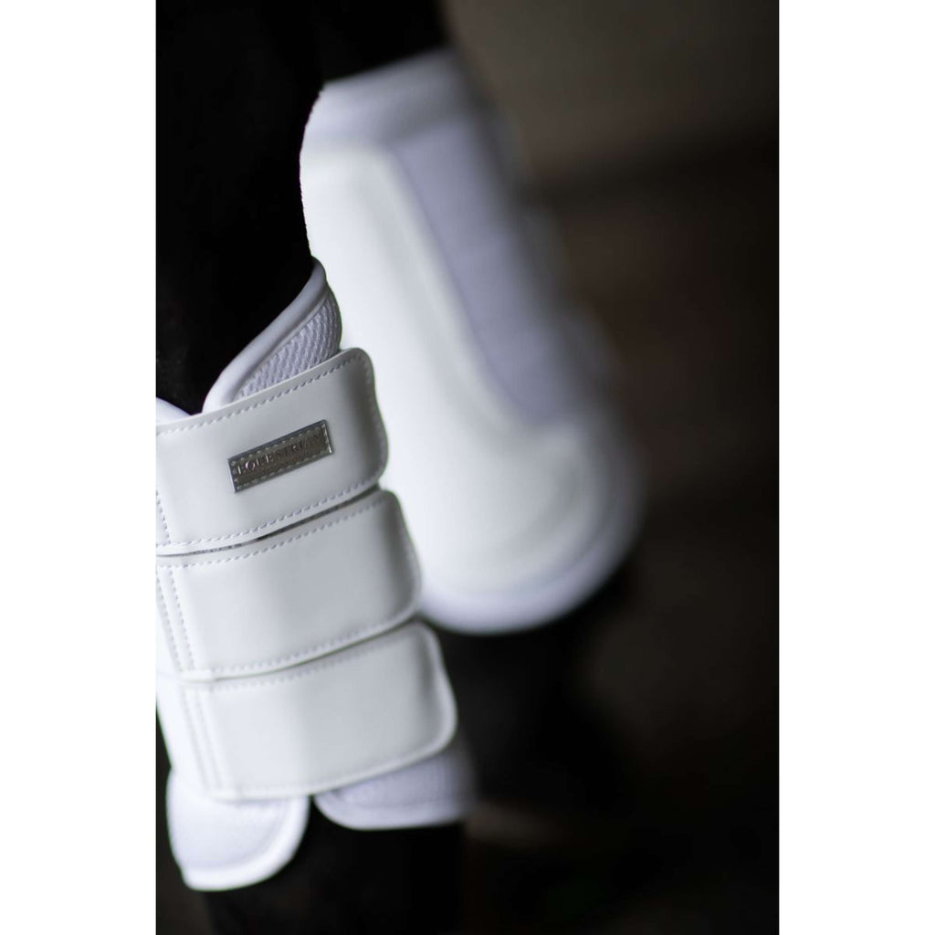 Equestrian Stockholm Leg Protectors Classic Mesh White Silver