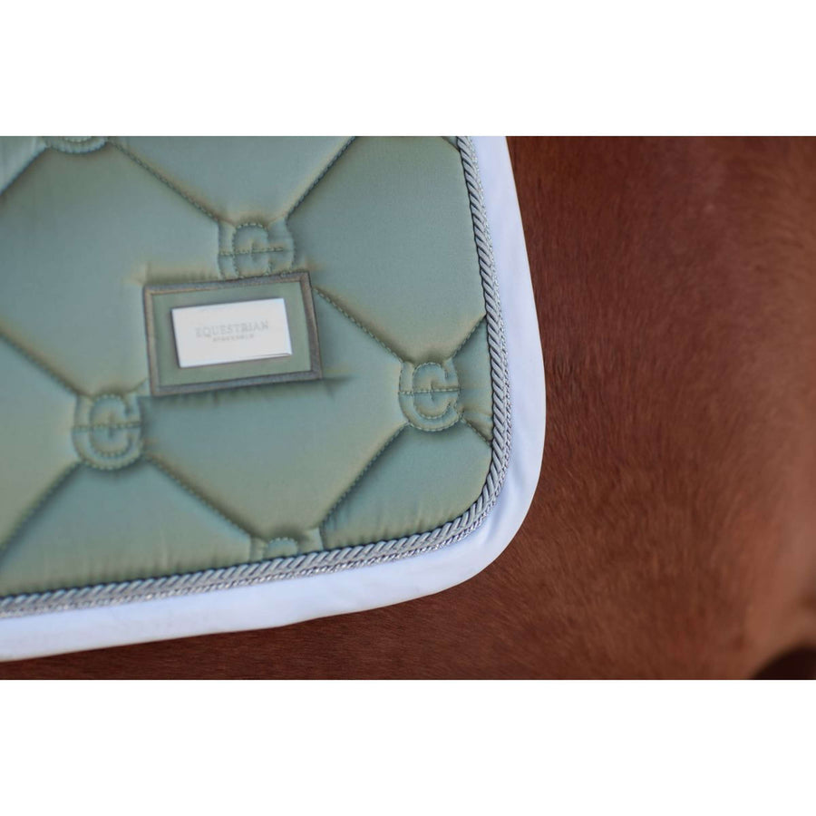 Equestrian Stockholm Saddlepad Jumping Pistachio White