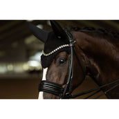 Equestrian Stockholm Ear Bonnet Padded Clean Black