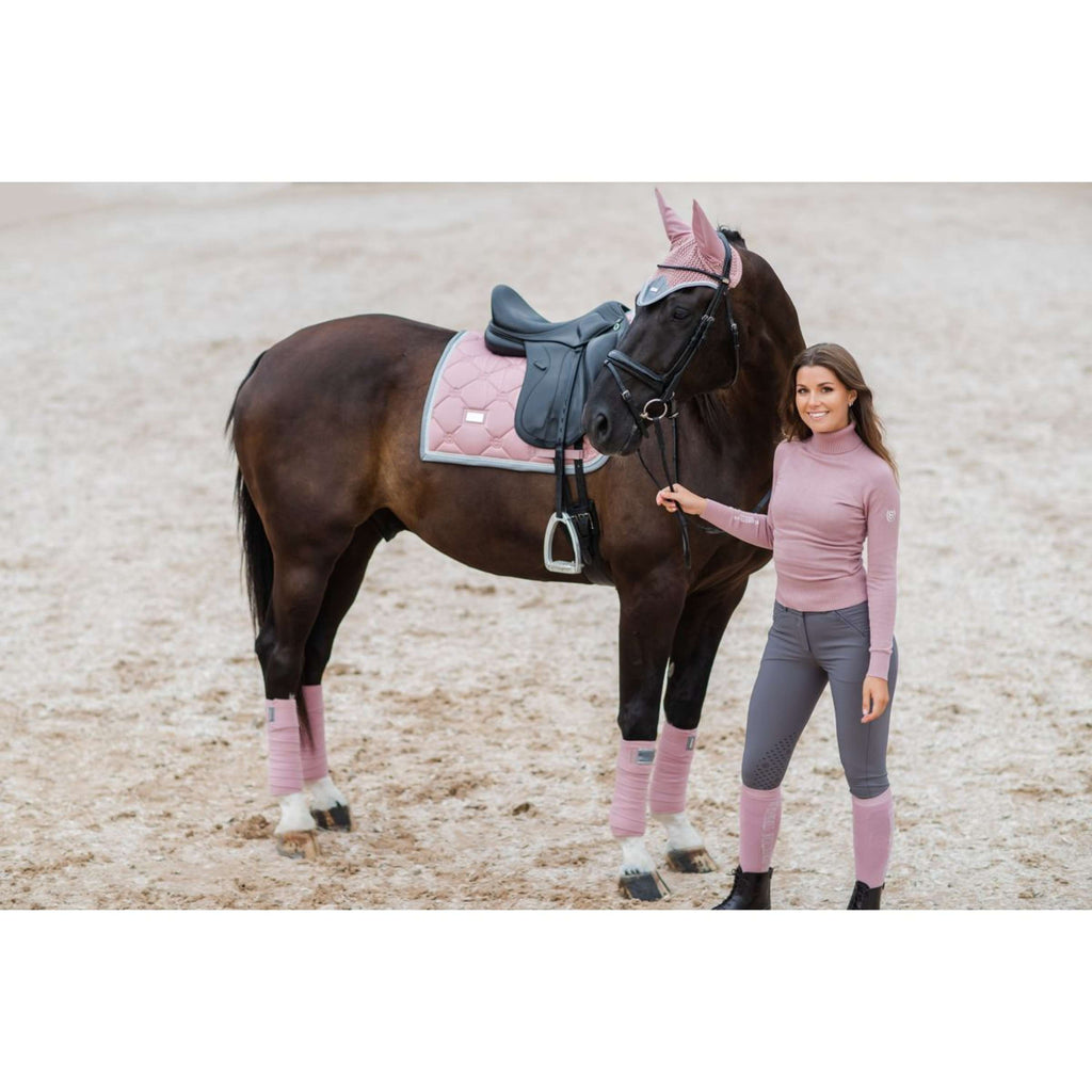 Equestrian Stockholm Ear Bonnet Pink